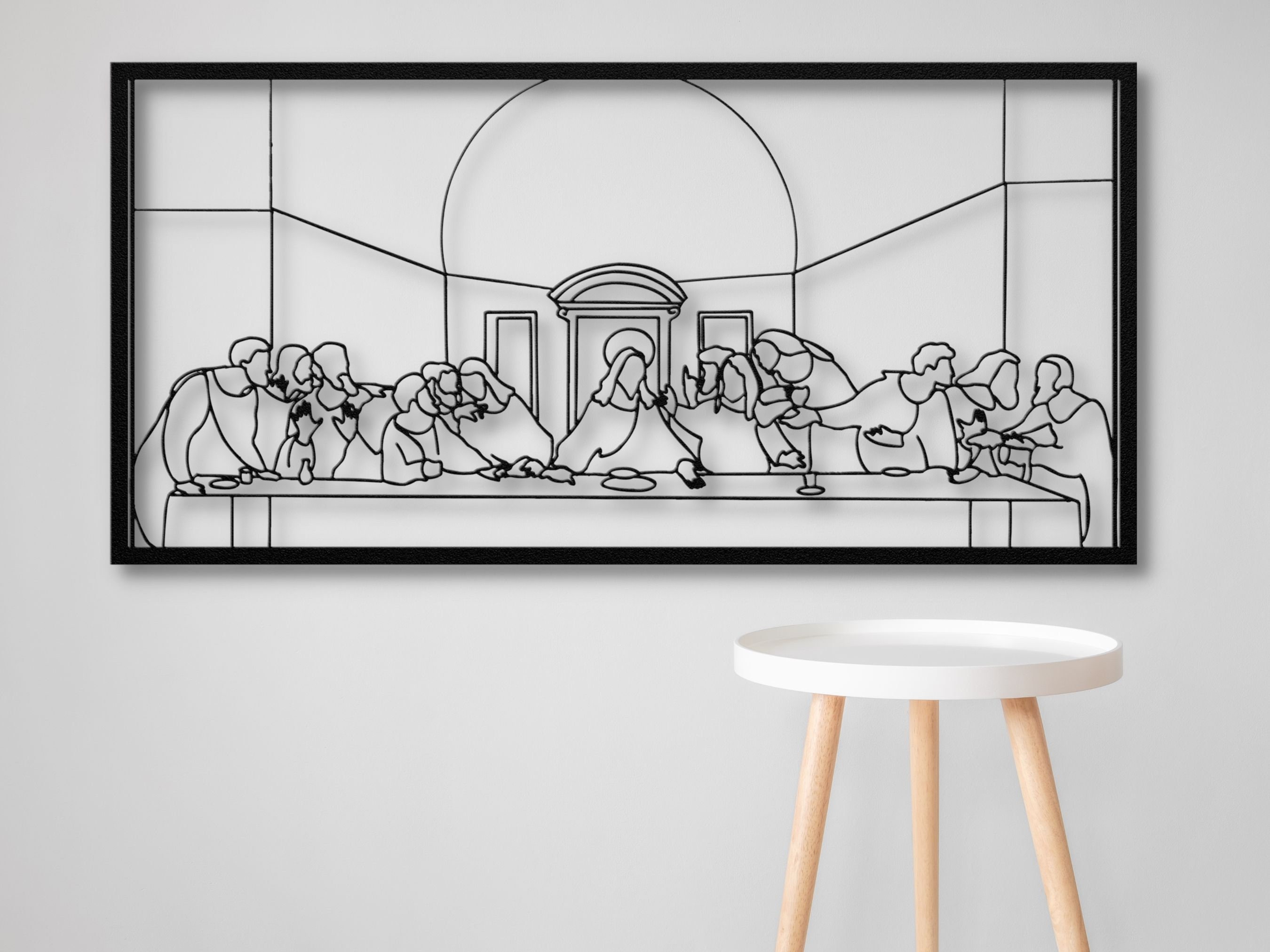 The Last Supper Metal Wall Art, Metal Last Supper, Last Supper Wall Art, Last Supper Minimalist