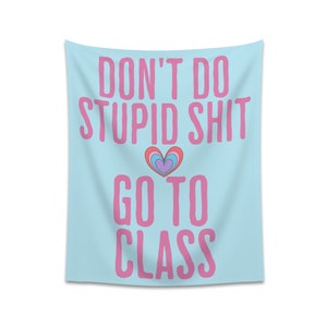 Funny College Dorm Tapestry, Funny Wall Hanging, Dorm Tapestry, Meme Tapestry, Tapestry Funny, Cute Tapestry, College Wall Decor For Girls
