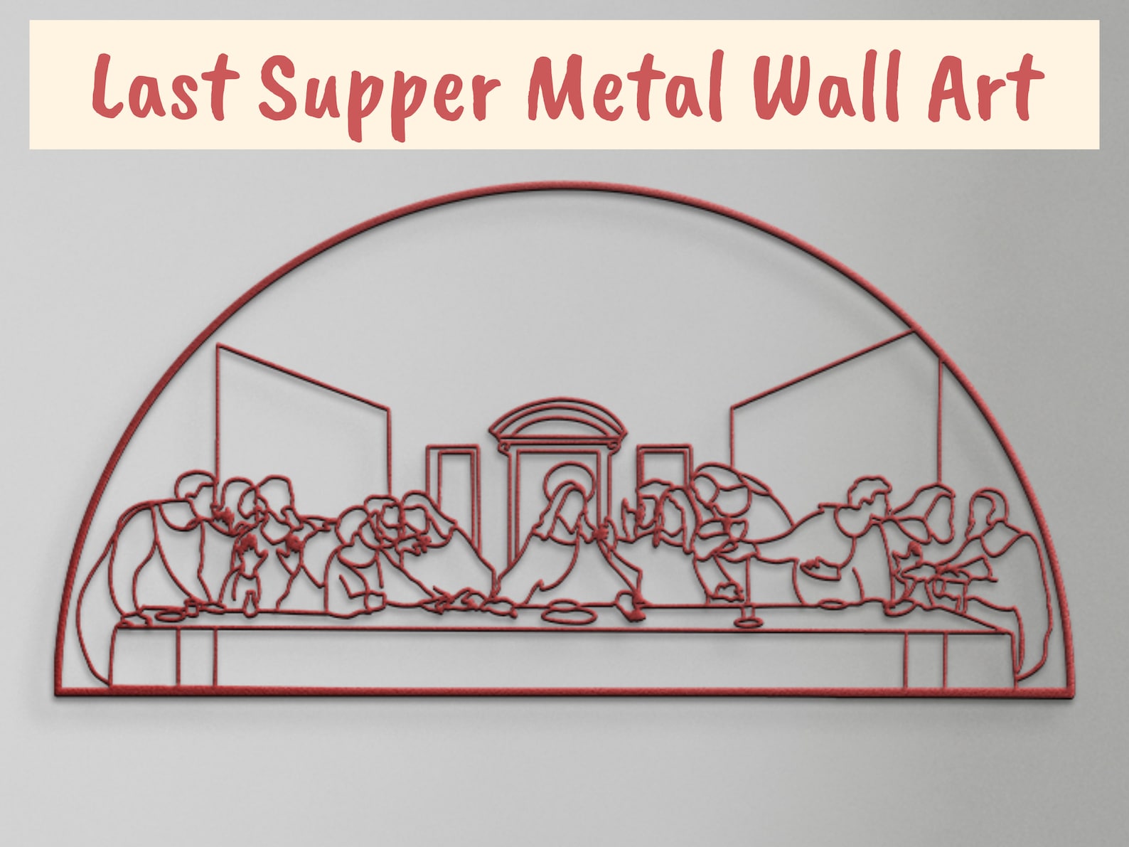 Last Supper Wall Art the Last Supper Metal Last Supper Etsy