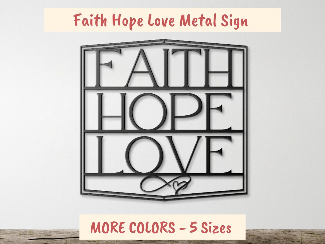 Faith Hope Love Faith Hope Love Art Faith Hope and Love Etsy