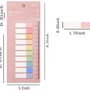 Multi-tool Sticky Tabs with Ruler Annotating Tab Journal Stationery Agenda Bookmark Office image 10