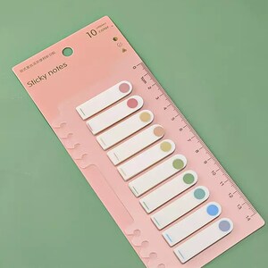 Multi-tool Sticky Tabs with Ruler Annotating Tab Journal Stationery Agenda Bookmark Office Soft Dots