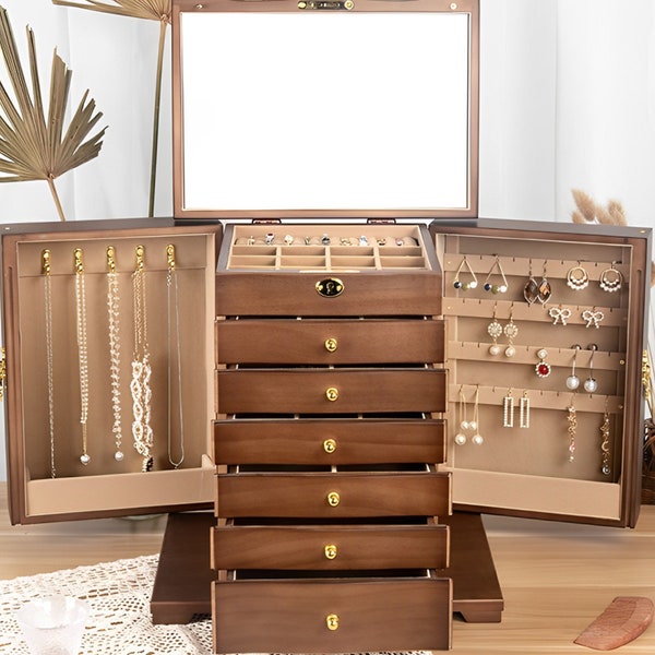 Large Jewelry Box Organizer Etsy