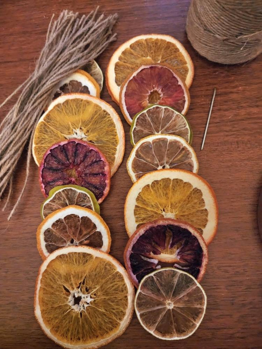 DIY Dried Fruit Garland Kit DIY Dried Fruit Ornaments Orange, Lemon