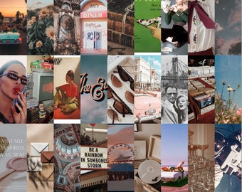 Vintage Aesthetic Wall Collage Kit Retro Wall Collage Kit Aesthetic Retro Room Decor 80s 90s Aesthetic Vintage Posters Vintage Decor DIGITAL