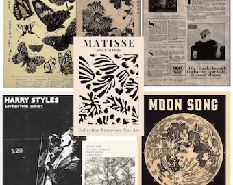 PUNK Posters Retro Aesthetic Wall Collage Kit Hard Rock Retro Band Poster Classic Rock Posters Vintage Music Posters Grunge Posters DIGITAL