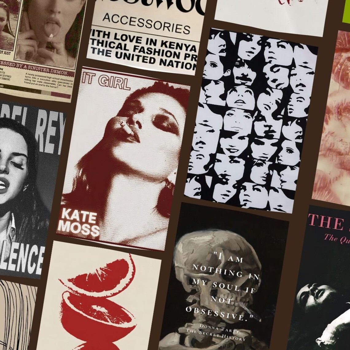 Vibe Collage Examples Retro Vibe Collage Wall Art Digital Collage Digital Download Burlesque ...