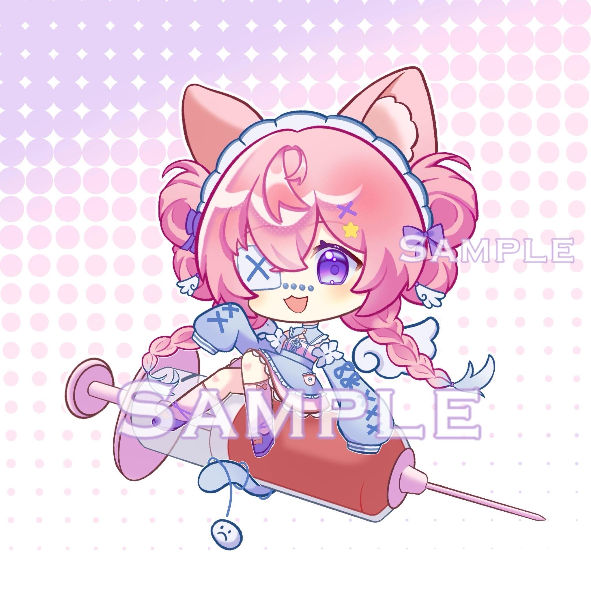 Custom Anime Chibi Commission, Fullbody Character Art (digital) - Etsy