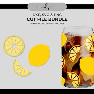 LEMON Svg - Cut File for Cricut or Silhouette - Cute Fruit Svg - Summer Fruit Svg - Cute Lemon Graphic - Svg for Cricut - Pattern Svg