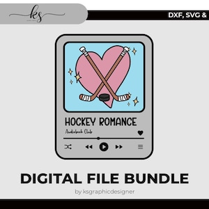 AUDIOLIBRO DE HOCKEY ROMANCE Svg - Archivo recortable para Cricut, Silhouette o similar - Booktok Svg - Bookish Svg - Book Lovers Svg - Svg para Cricut