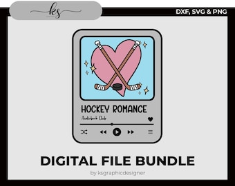 Hockey romantiek SVG – Cricut, silhouetgesneden bestand (digitale download)