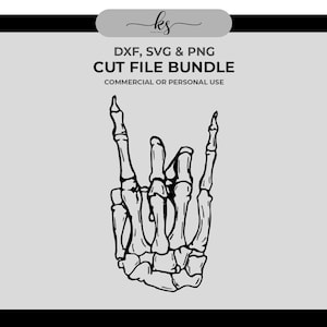 SKELETON ROCK & ROLL Svg - Cut File for Cricut or Silhouette - Skeleton Svg - Rock On Svg - Skull Rock Graphic - Svg for Cricut - Rock Svg