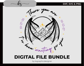 Eccoti Velaris PNG SVG Bundle - File di rilascio ACOTAR 6 e 7 (download digitale)