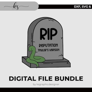 RIP REPUTATION TV Svg - Cut File for Cricut, Silhouette or Similar - Swiftie Svg - Taylor Svg - Swift Svg - Reputation Svg - Svg for Cricut