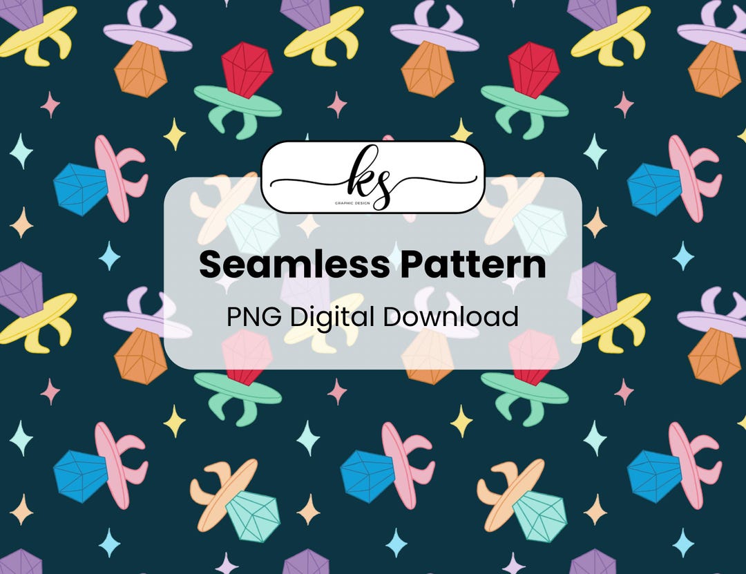 Ring Candy Seamless Repeating Pattern - Pop Candy, Nostalgic, Sweet ...