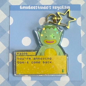 Kappa Keychain - holographic - Harvest Moon DS / Story of Seasons Friends of Mineral Town