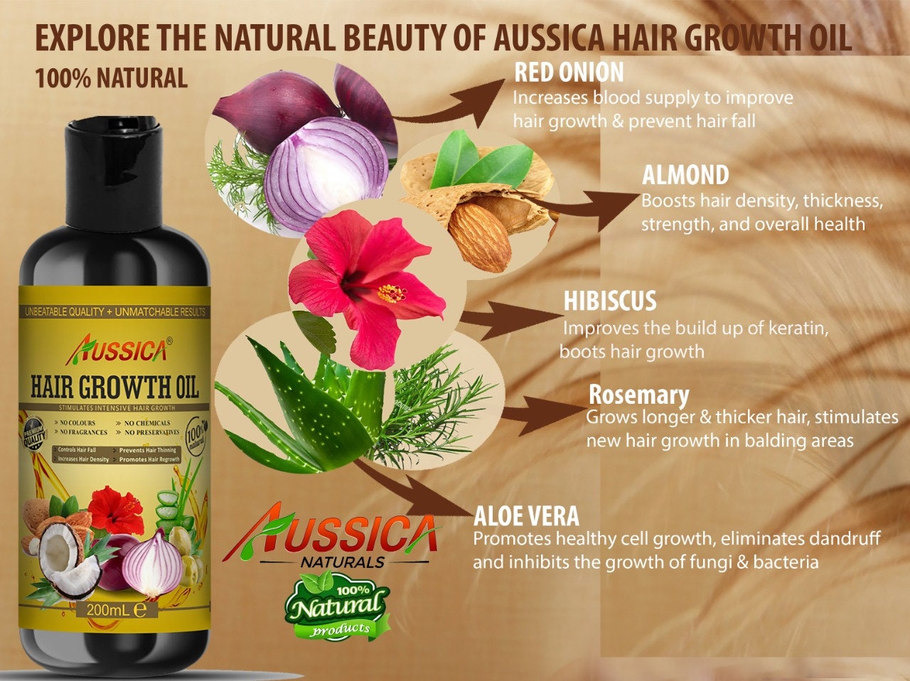 Aussica Hair Growth Oil 100% Natural & Australian Made - Etsy Aussica Hair Growth Oil 100% Natural & Australian Made - Etsy