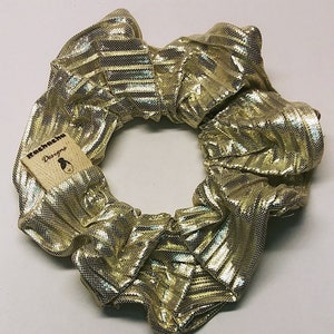 Silver Lazer Foil Scrunchie