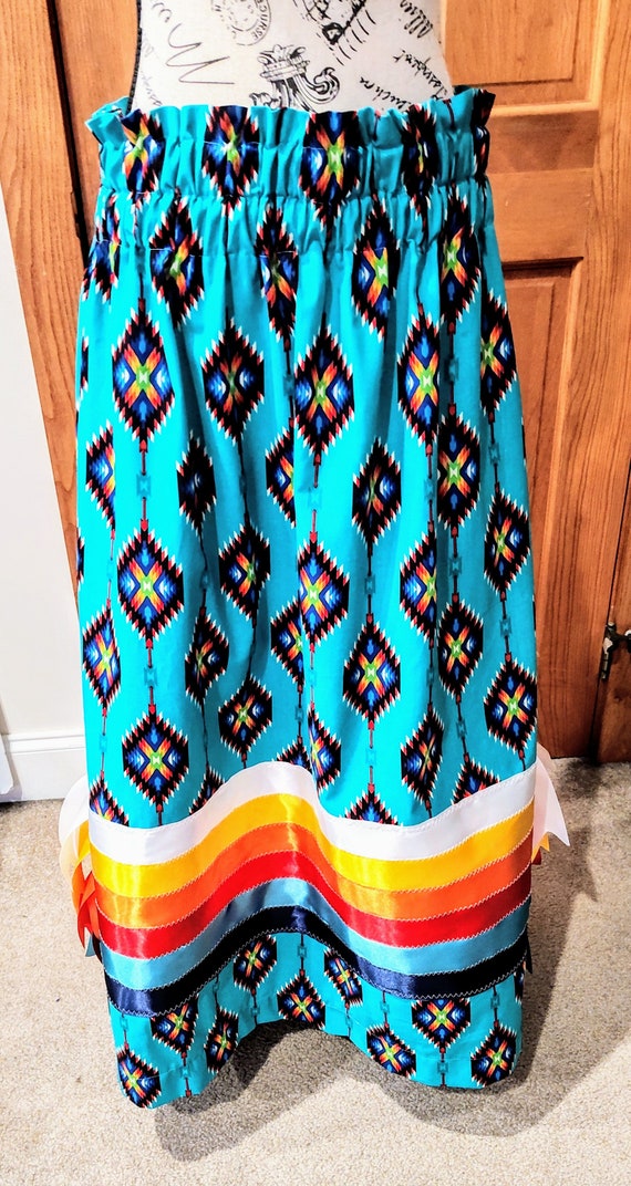 Native American Ribbon Skirt Tribal Dance Ribbon Skirt