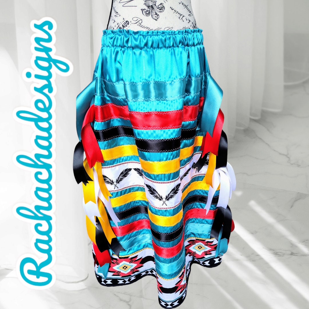 Native American Real Native Indin Princess Ribbon Skirt