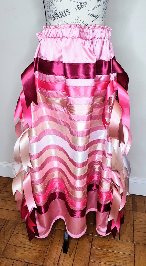 Native American Ribbon Skirt Cherry Blossom Ribbon Skirt