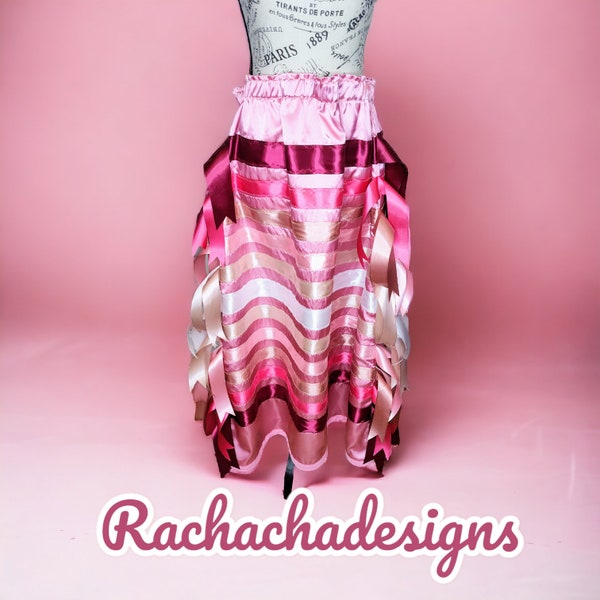 Native American Ribbon Skirt Cherry Blossom Ribbon Skirt Pink Ribbon Skirt
