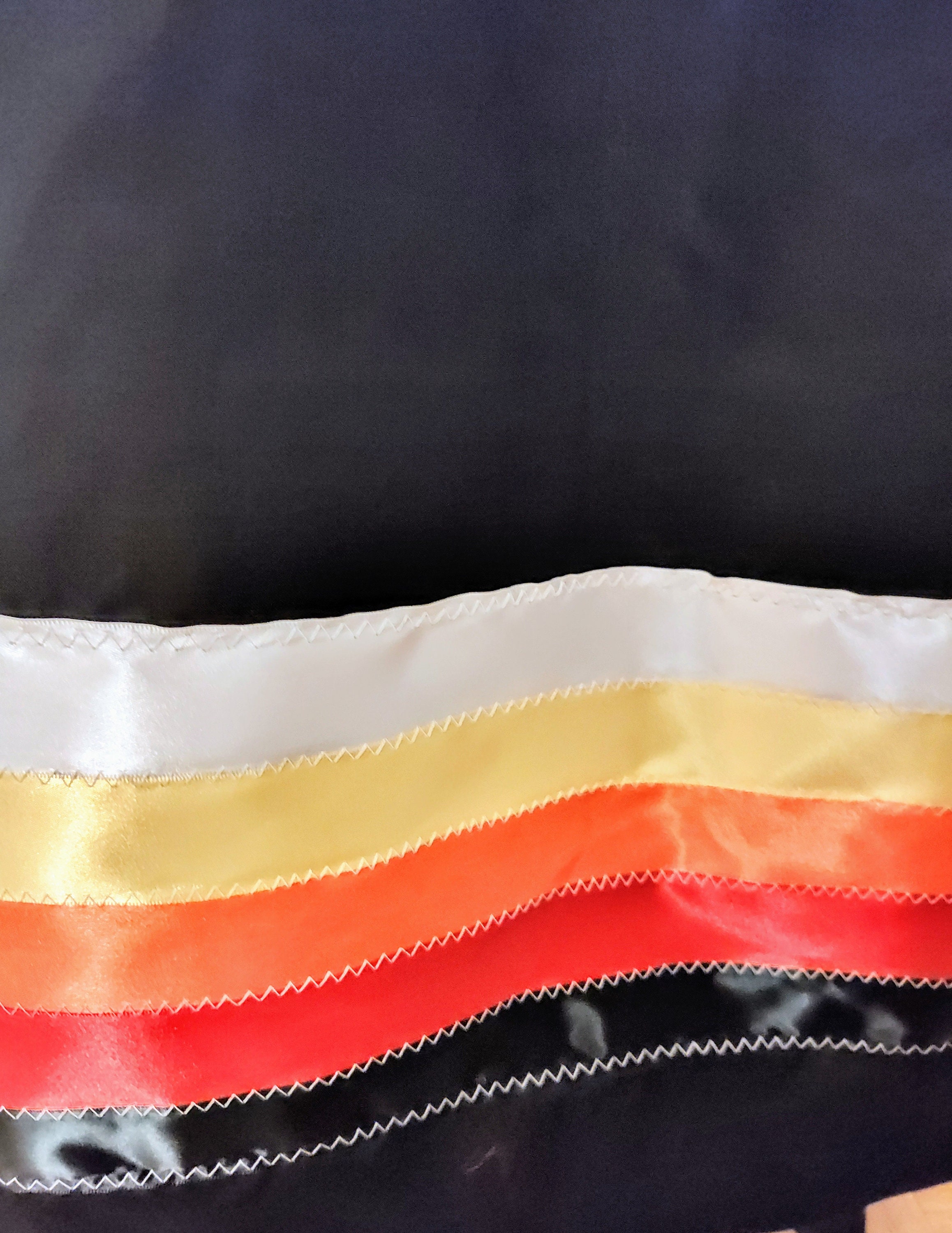 Native American Traditional Regalia Flair Ribbon Skirt Black Ribbon ...