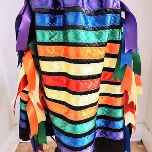 Berry Pop Rainbow Ribbon Skirt with Pockets and Underskirt Lining