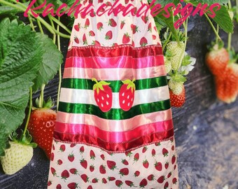 Strawberry Ribbon Skirt Native American Ribbon Skirt Strawberry