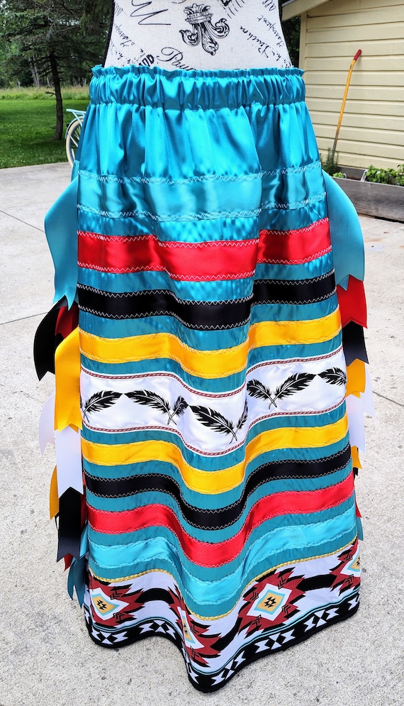 Native American Real Native Indin Princess Ribbon Skirt