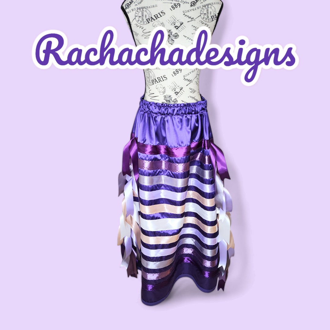 Native American Ribbon Skirt Lilac Fields Ribbon Skirt Purple