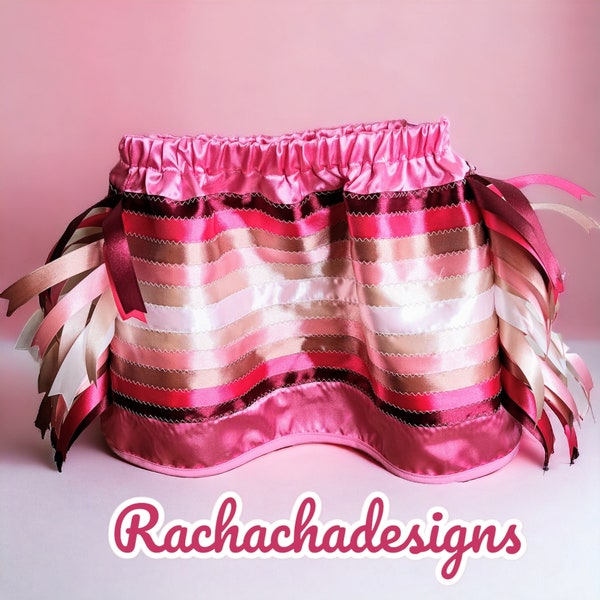 Native American Cherry Blossom Girls Ribbon Skirt Girls Pink Ribbon Skirt