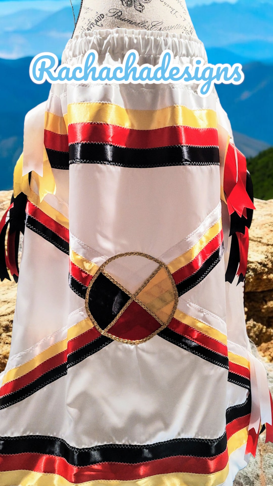 Lakota Artist Jackie White Medicine Wheel Ribbon Shirt