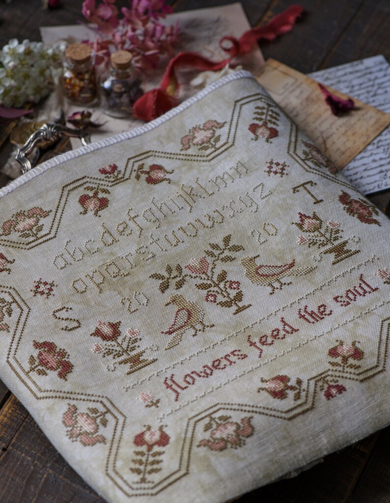 Feed Your Soul Sampler Cross Stitch Pattern PDF Digital Etsy