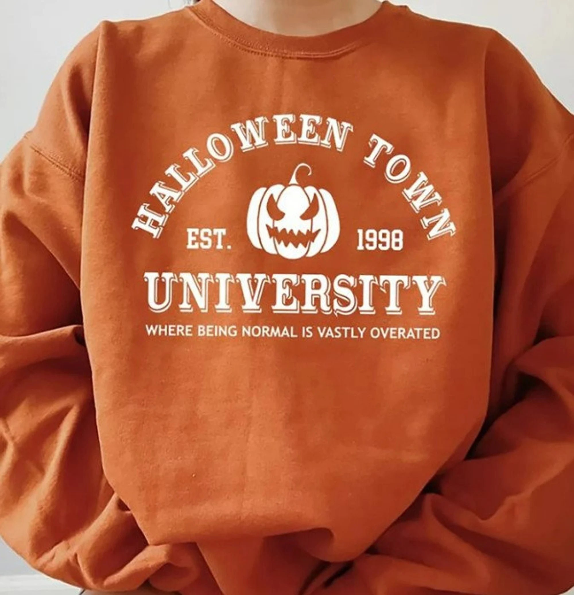 Discover Halloweentown University Sweatshirt , Halloween Town Crewneck Sweatshirt, Halloweentown Sweatshirt, Halloweentown University Sweater