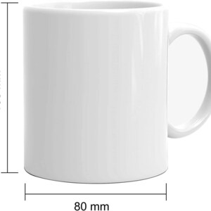 Sublimation Mugs 11oz White Large Handle ORCA Coated Dye Blank Coffee Mug for Heat Press Gift Boxes image 2