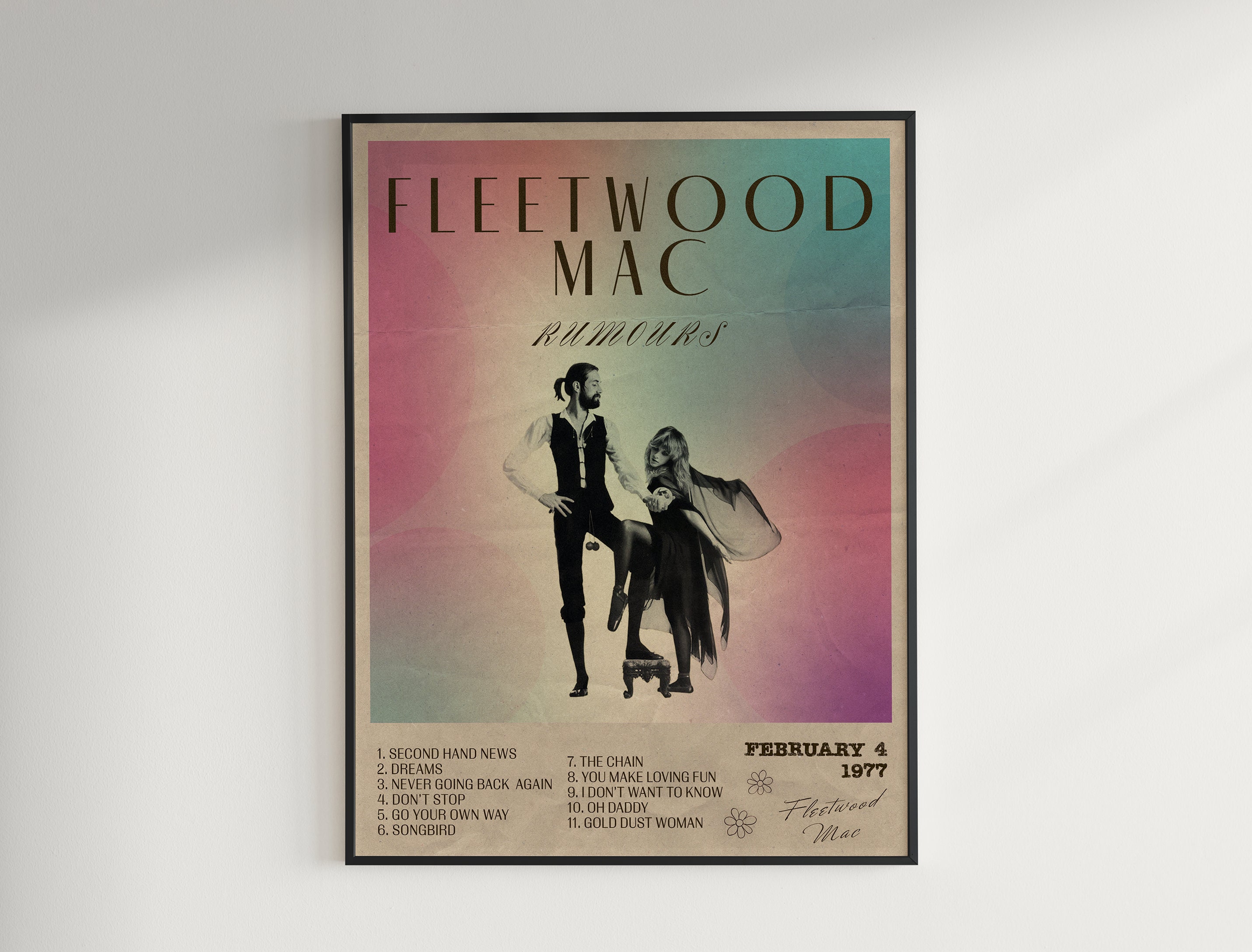 TRPOST Fleetwood Mac Rumours - Poster Su Tela Stampata Con - Foto 6
