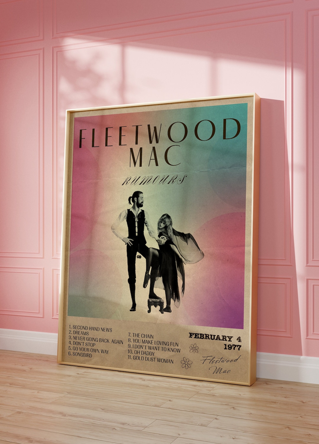Fleetwood Mac Poster Rumors Printable Music Poster Digitalprint Instant ...