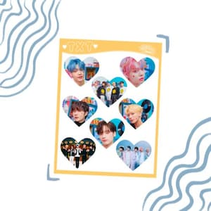 blue hour heart stickers