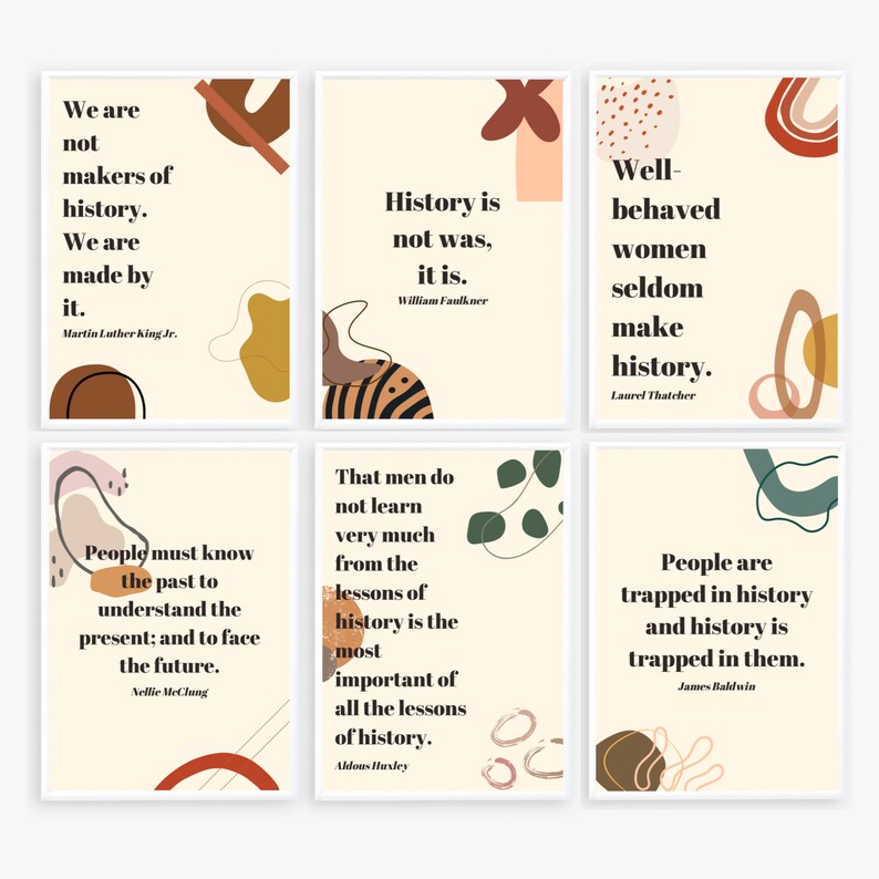 High School History Classroom Decor Middle School Posters Etsy