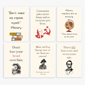 funny history teacher posters; history classroom decor; social studies classroom prints; last minute Christmas gift; secret santa gift