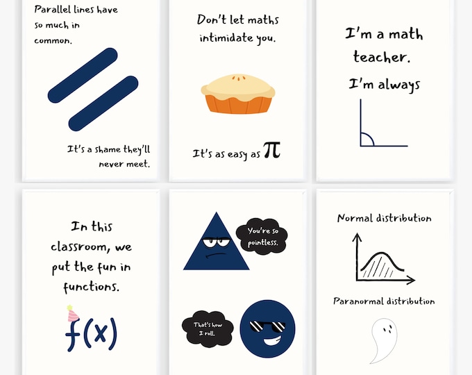 Maths Classroom Decor; Maths Puns Posters; Funny Maths Teacher ...