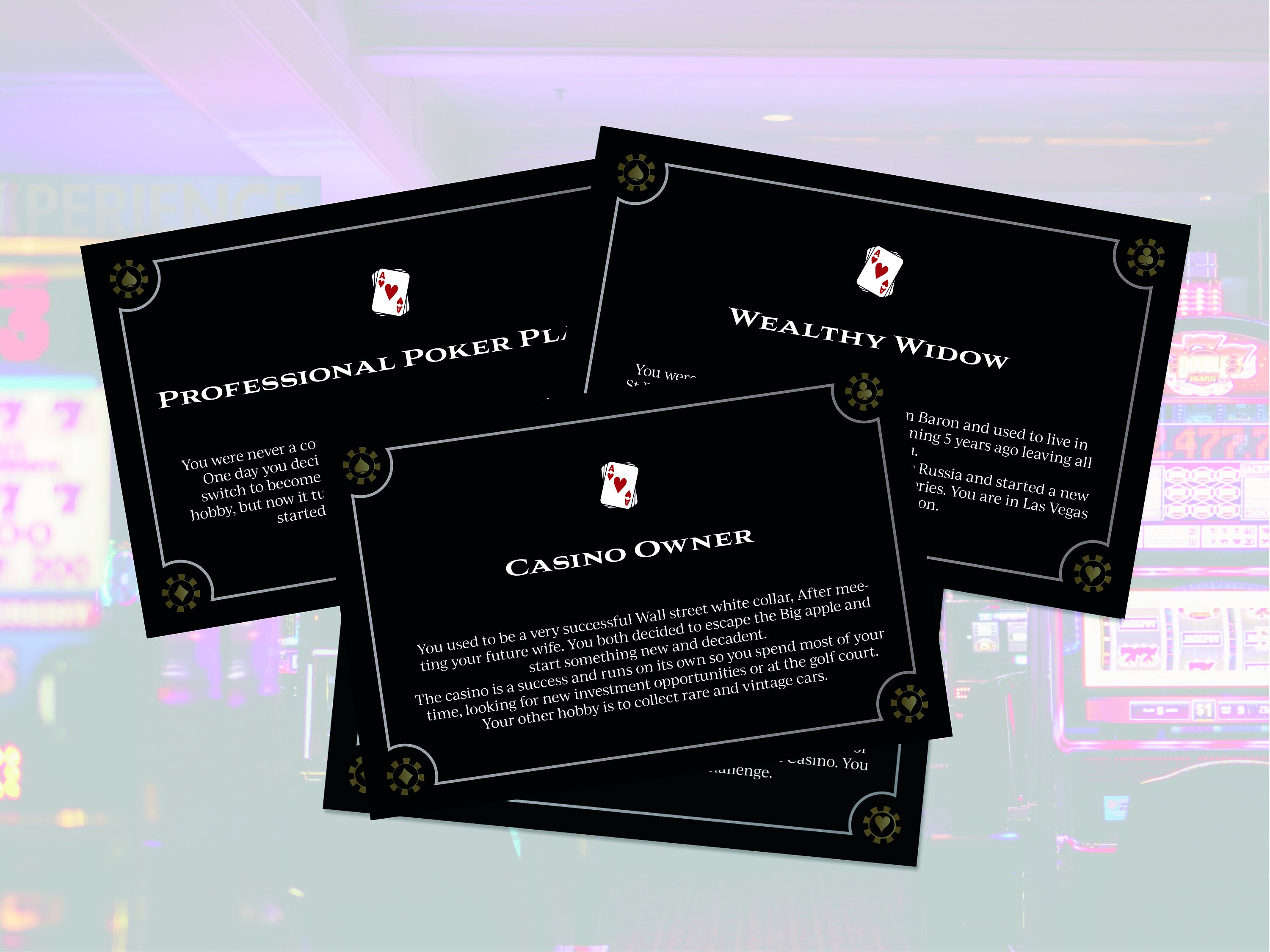 Dinner Party - Murder Mystery Game - Murder at the Casino/role Playing ...