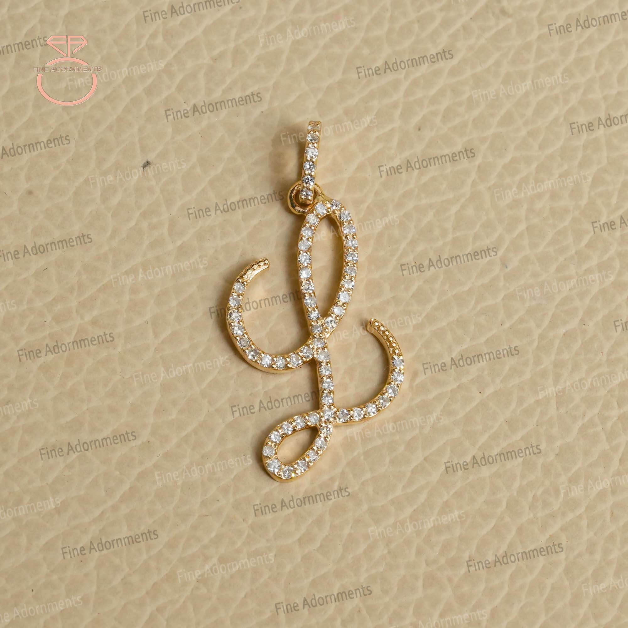 Collana Iniziale Philip Jones Lettera L Con Cristalli Zircondia, Placcata Argento, Ipoallergenica