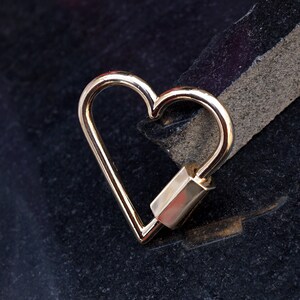 HEART/DROP/OVAL Shape Carabiner Clasp Finding Solid 14k Yellow Gold Jewelry Making Accessories Necklace Pendant Lock Closure Lock Findings