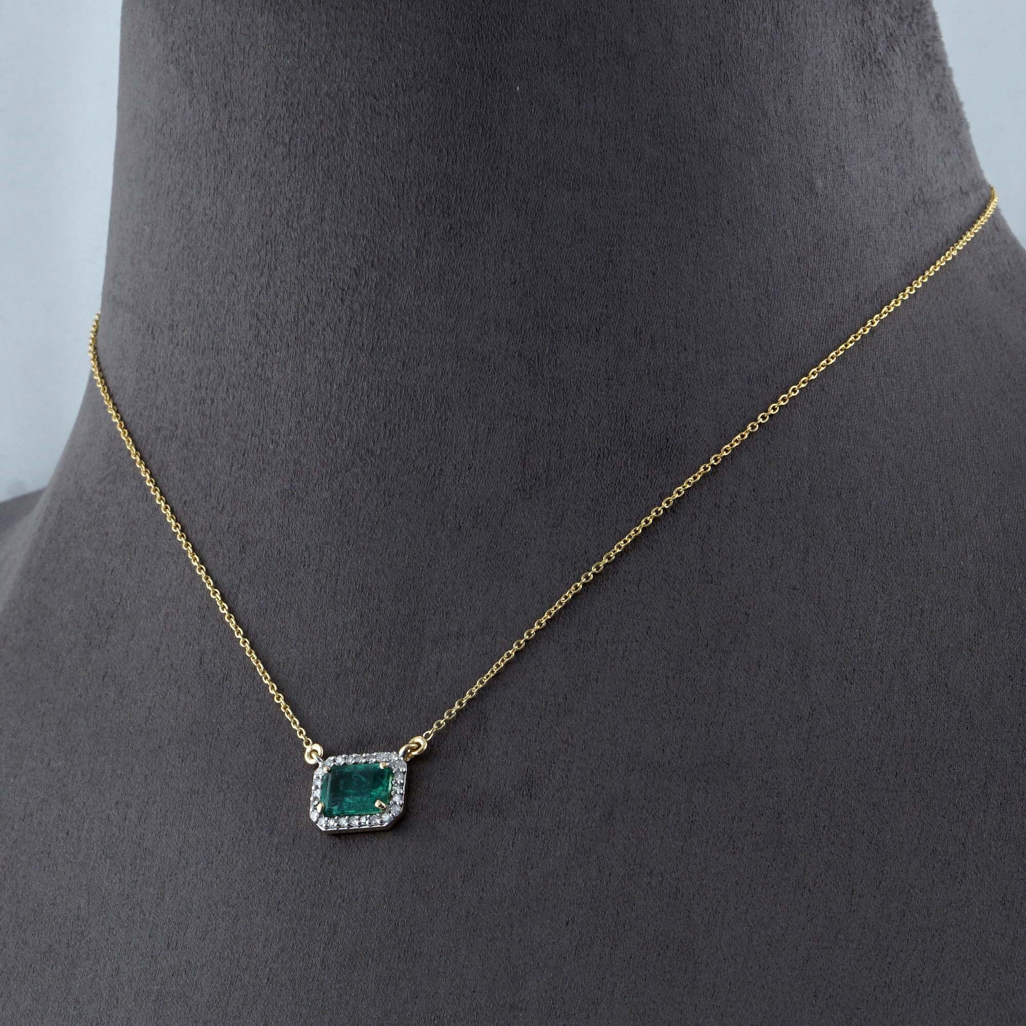 Custom Natural Gemstone Pendant Necklace – Choose Your Stone & 18K Gold Plated Chain - View #7