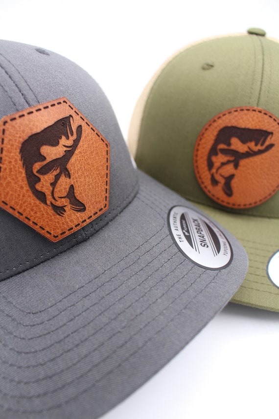 Bass Silhouette Trucker Hat, Fishing Hat, Outdoors Trucker Hat