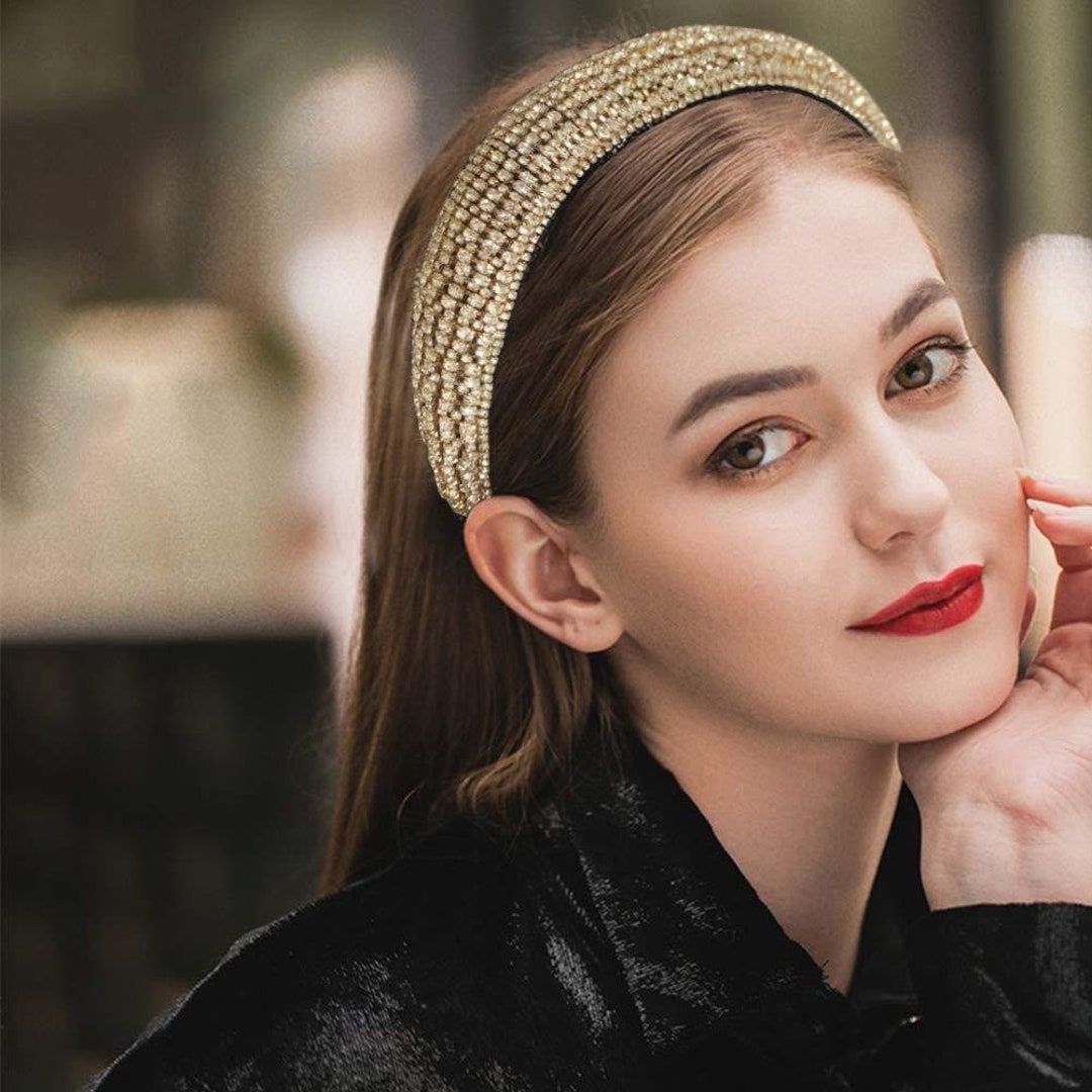 Shiny Headband Party Rhinestone Head Piece Hoop Hair With Etsy UK