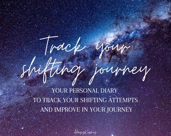 Track your shifting journey (Shifting Diary for reality shifters) DIGITAL FILE (PRINTABLE) Reality Shifting - 116 pages