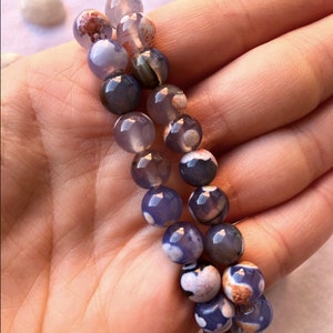 Bracelets 8 Types Gemstones Labradorite Sodalite Moss Agate Blue Vein Agate Sunstone Rose Quartz Natural Stones Crystals Crystal Therapy Dragon Agate
